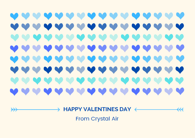 FlyCrystalAir's tweet photo. Happy Valentines Day! Wishing you lots of love and joy today. https://t.co/IuRz33kw1q