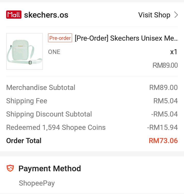 skechers shopee mall