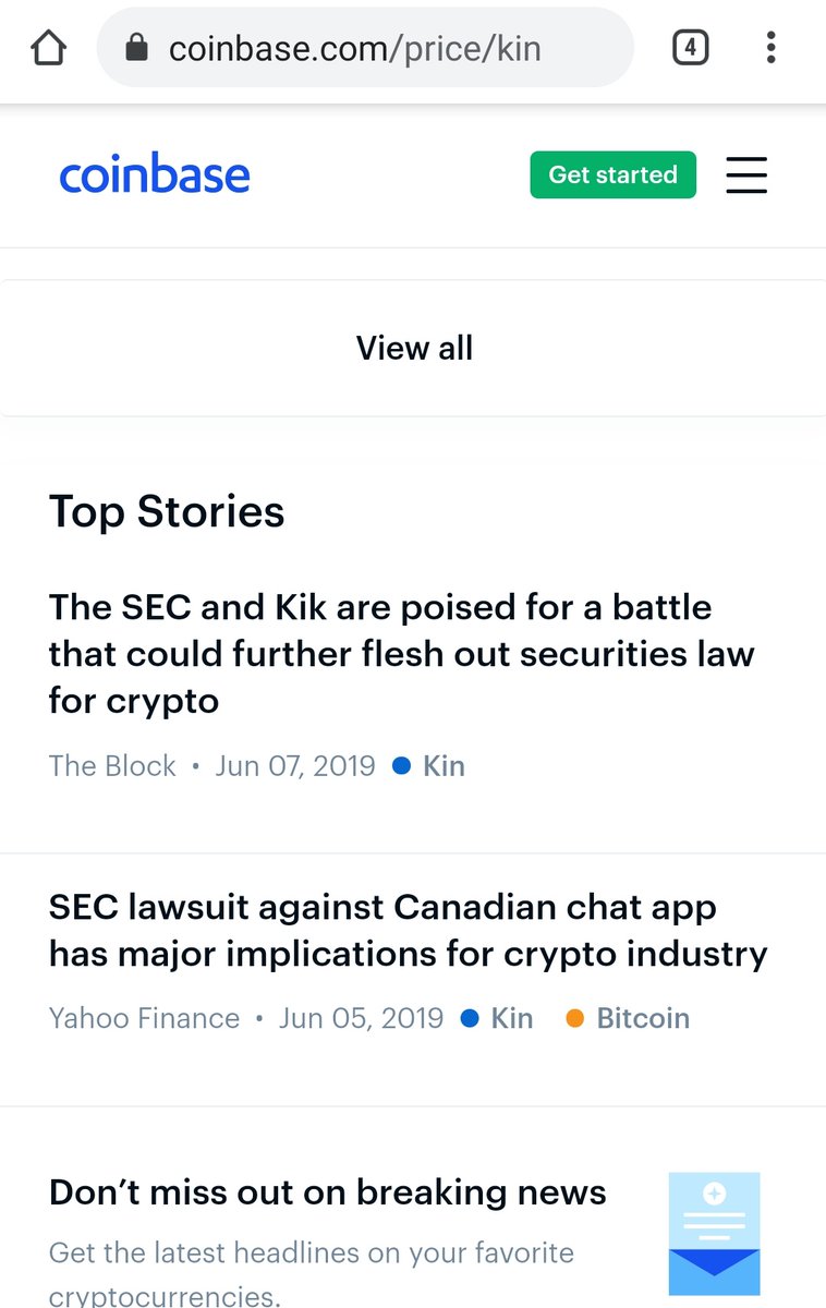 0ajaypal's tweet photo. Hi @coinbase
The KIN page still shows old news which are not relevant anymore. The SEC lawsuit is gone but any new.person relying on you will see wrong information. Please fix it.
@Kin_Ecosystem

https://t.co/10cHFdhoCC https://t.co/T2LSc6HR1J