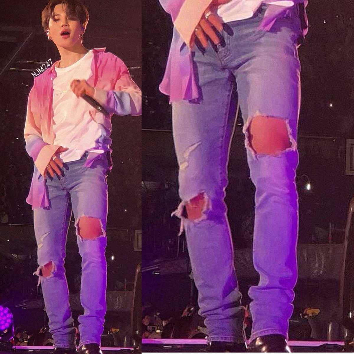 jimin's legs with this ripped jeans a thread