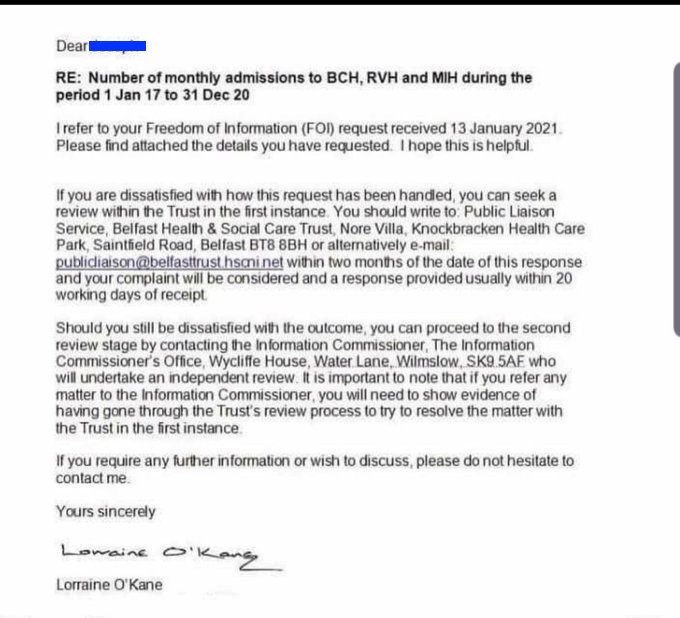 FYI: I have requested clearer images but I did run the data past a Trust source who confirmed the images authenticity. Here is the covering letter. I have also confirmed that Lorraine O'Kane (signed) does work for the Trust's information office.