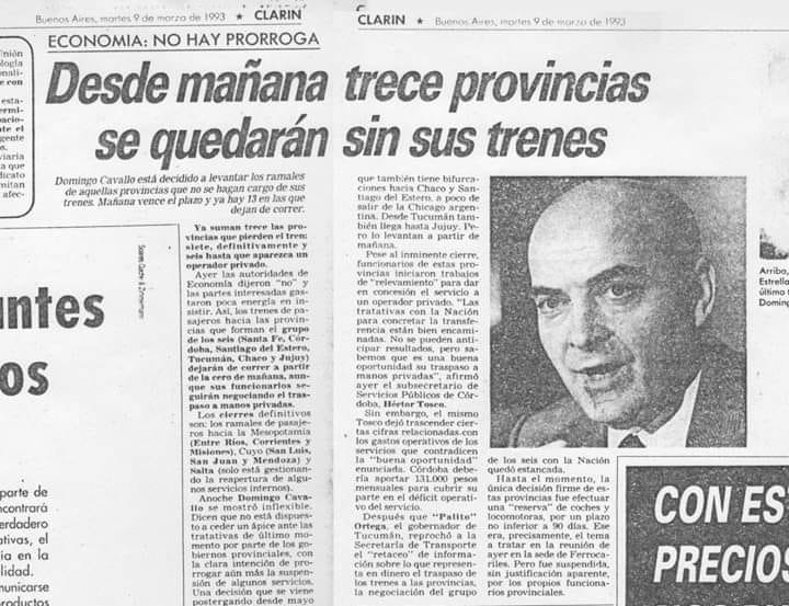 Resultado de imagen de menem hambre