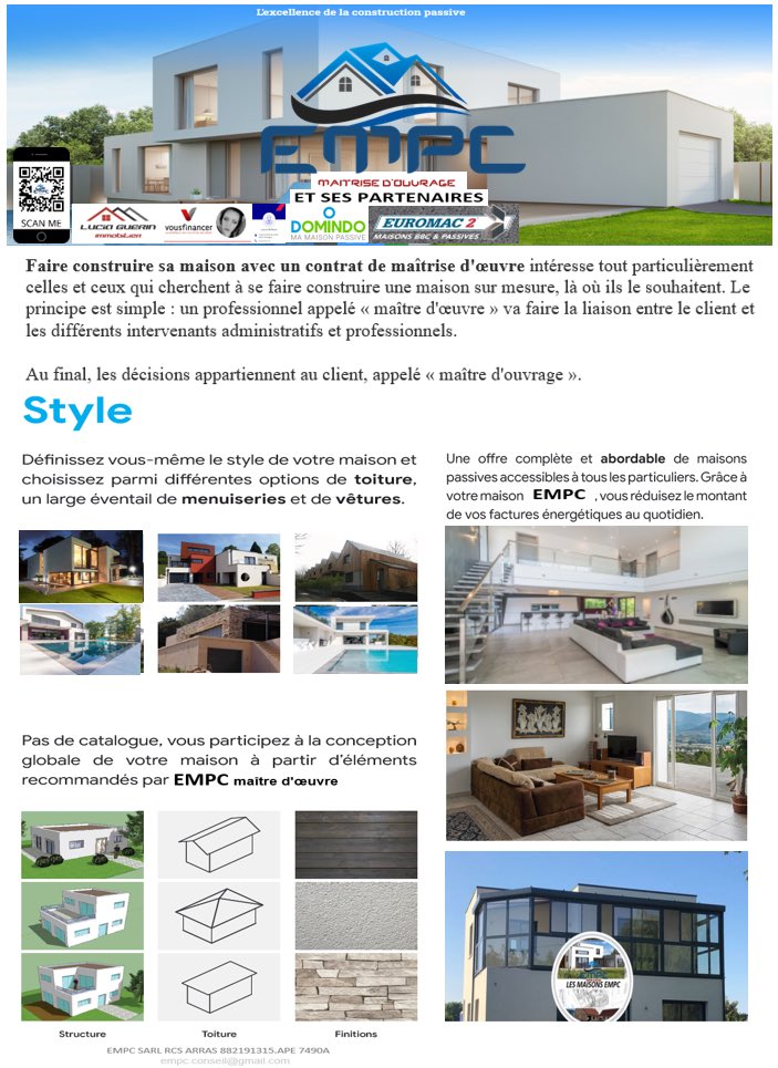 EMPC16's tweet image. Vous souhaitez construire, alors n’hésitez plus contactez nous!!!
EMPC et ses partenaires sont là pour réaliser vos projets.
#EMPC #construction #maisonpassive