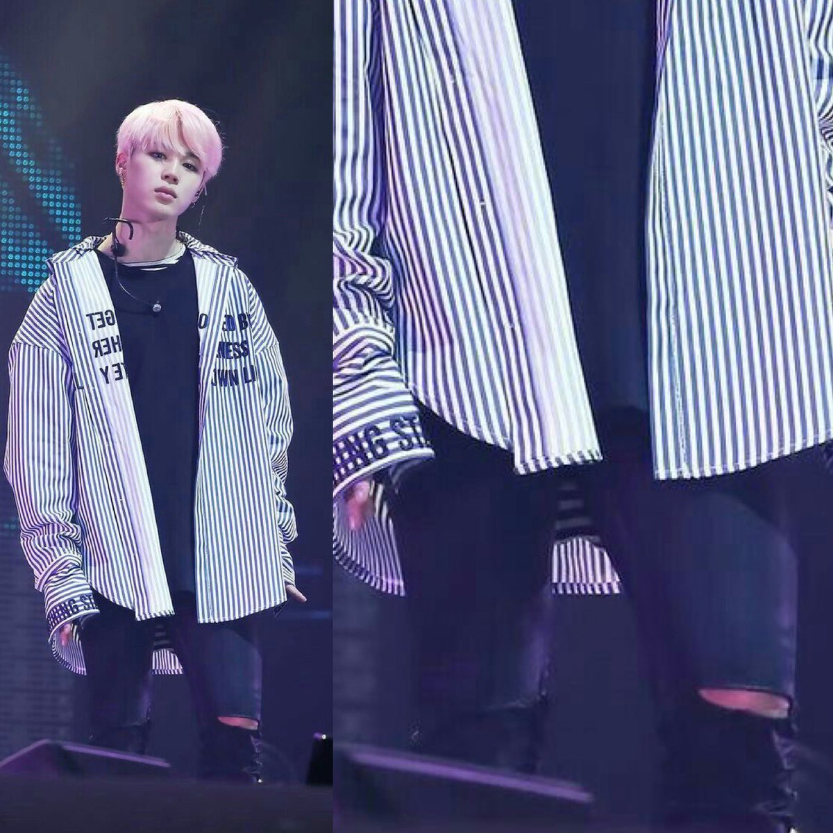 jimin's legs with this ripped jeans a thread