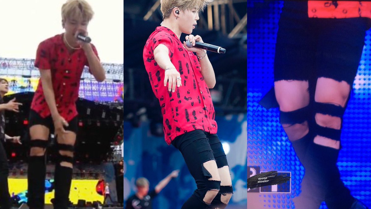 jimin's legs with this ripped jeans a thread