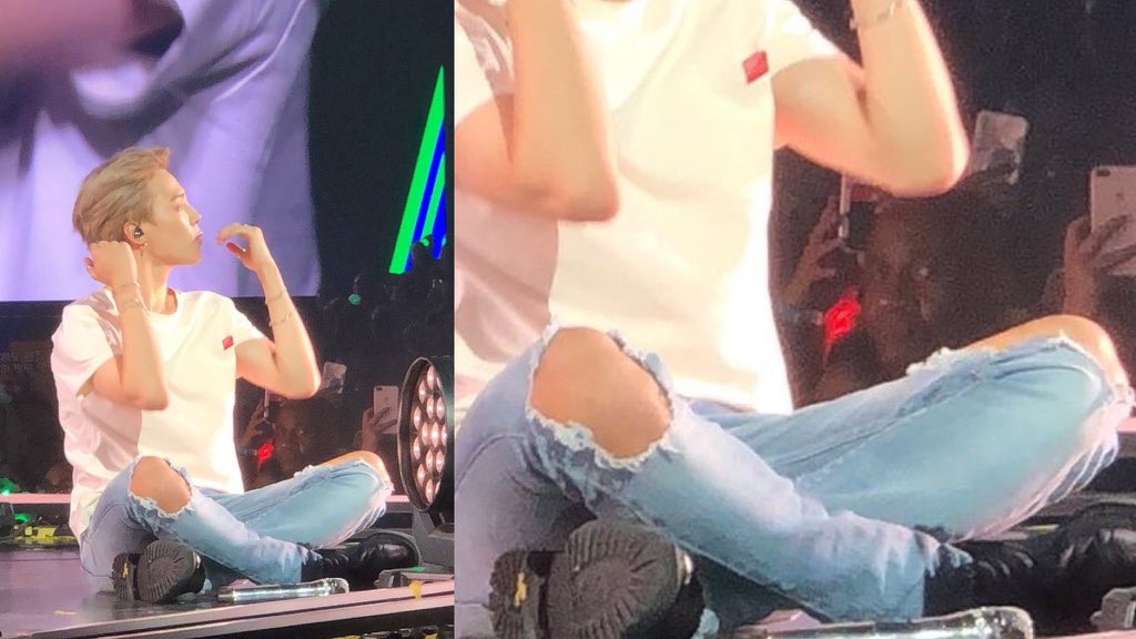 jimin's legs with this ripped jeans a thread