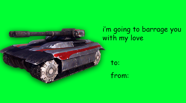 planetside2's tweet photo. Greeting cards for your (battlefield) crush - a dating tactic as old as Auraxis.

Happy Valentine's Day from the @RoguePlanetSD team 💝

(HT @CatgirlVs for the lovely spitty!) https://t.co/tKiBlxUgo2