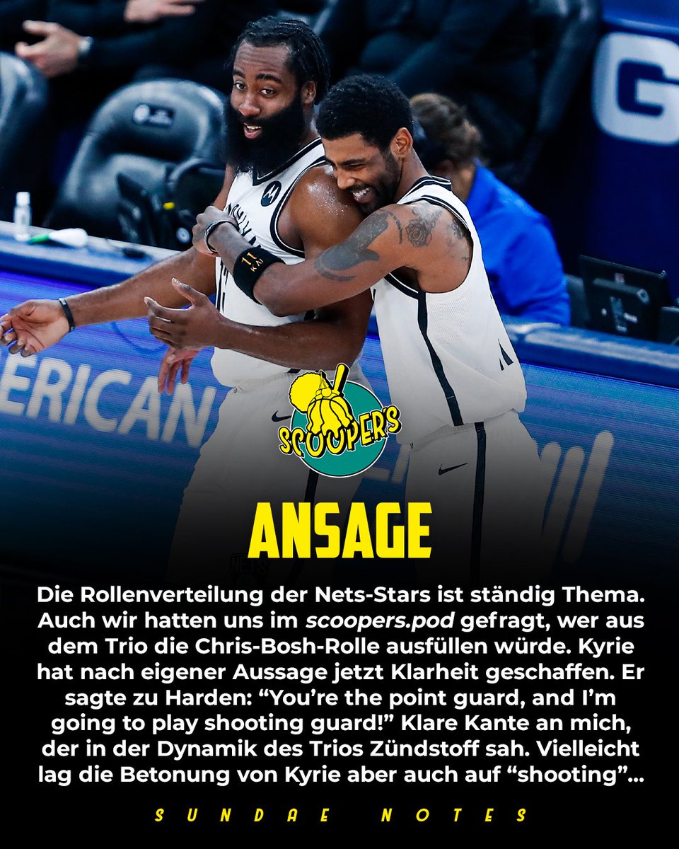 scoopersblog's tweet image. 🍦 SUNDAE NOTES ✍️
Diese Woche mit Maurern aus L.A., unnötigen Jerseys, Kyries Ansage und mehr!
📑 Alle Notes auf cutt.ly/QkVPYcA
———
#SundaeNotes #Lakers #LebronJames #ChicagoBulls #BrooklynNets #Hornets #KyrieIrving #ZionWilliamson #StayMe7o  #NBABlog #nbadeutschland