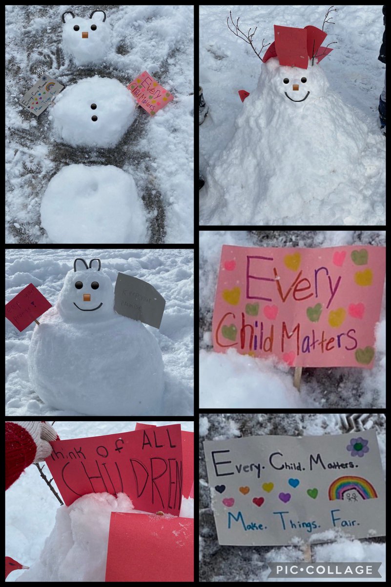 ms_martin_5's tweet photo. Along with #ValentinesDay, today is also #HaveAHeartDay. After learning about its purpose, we built #SnowBears to show that we stand with First Nations children across Canada in their fight for equal access to important services! ❤️ @domihcdsb @IndigenousHCDSB https://t.co/8aYIaO6hKd
