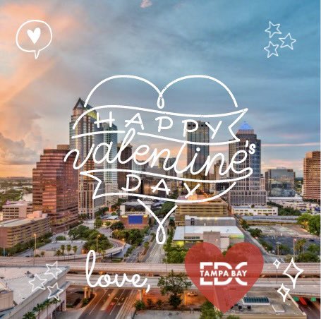 TampaEDC's tweet photo. Wishing you a Happy Valentine’s Day! ❤️
#TeamEDC #valentinesday #TampaBayBiz #EconDev #LoveFL https://t.co/8YhO0Edywc