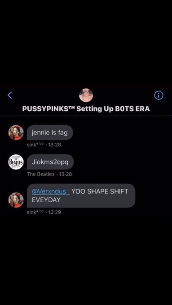 protectJ116's tweet photo. ⚠️ MASS REPORT ⚠️ 

TW// Rape 

‼️Account links and proof in the thread

🚨 We have been made aware of a gc created to set up Jennie and Blackpink whilst making r*ape jokes and bodyshaming. They pretend to defend to create fanwars mostly unprovoked. https://t.co/r662HmTf66