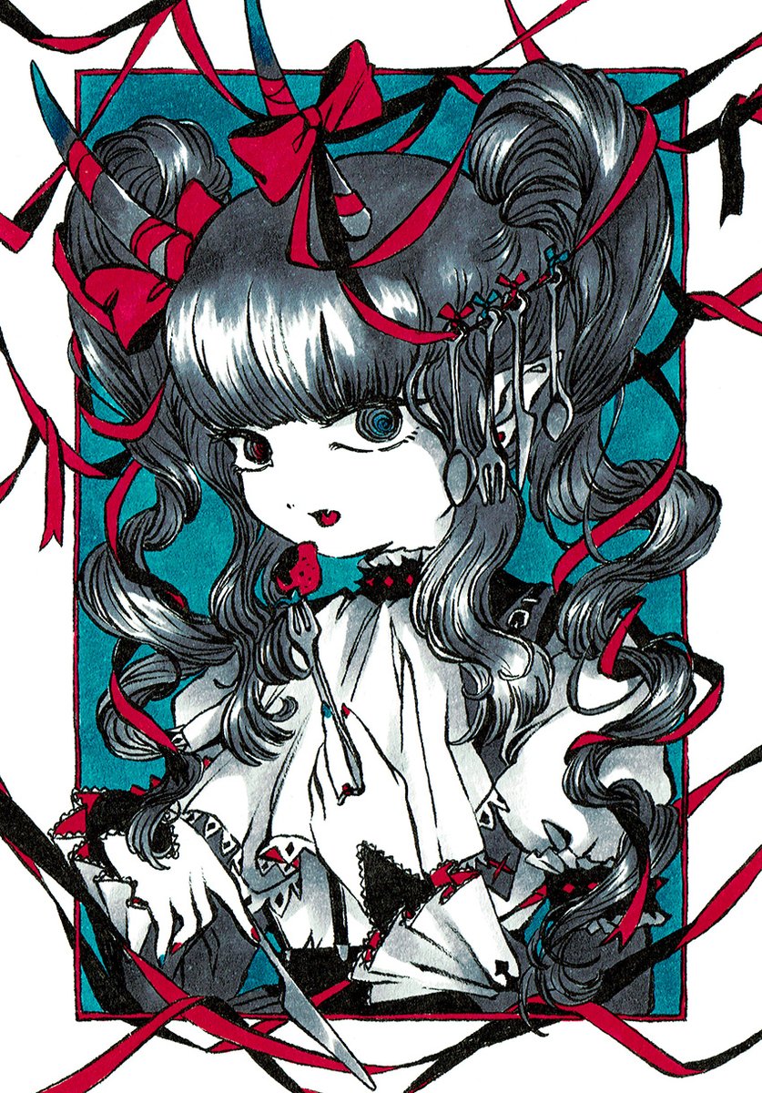 「?縦巻きツインお嬢様? 」|山北東🗻のイラスト