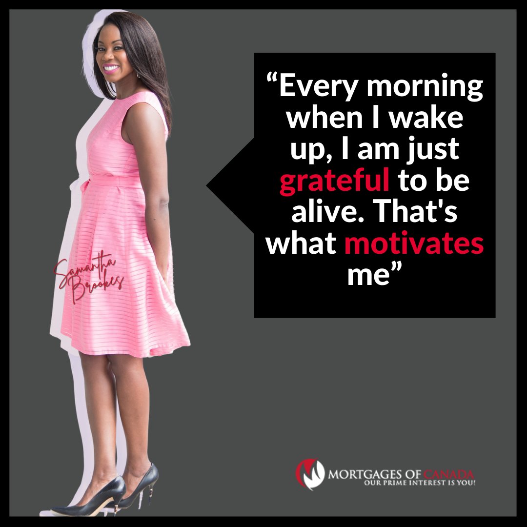 On What’s always keeping you motivated?...

 #samanthabrookes #morgagesofcanada #realestateinvesting #buyrealestate