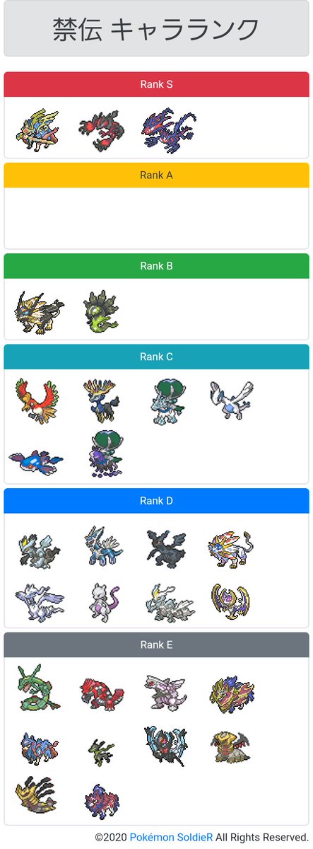 みねっち いろんなことやものが大好きなポケモントレーナー ポケモン剣盾 禁伝 禁止伝説 伝説ポケモン シングル キャラランク