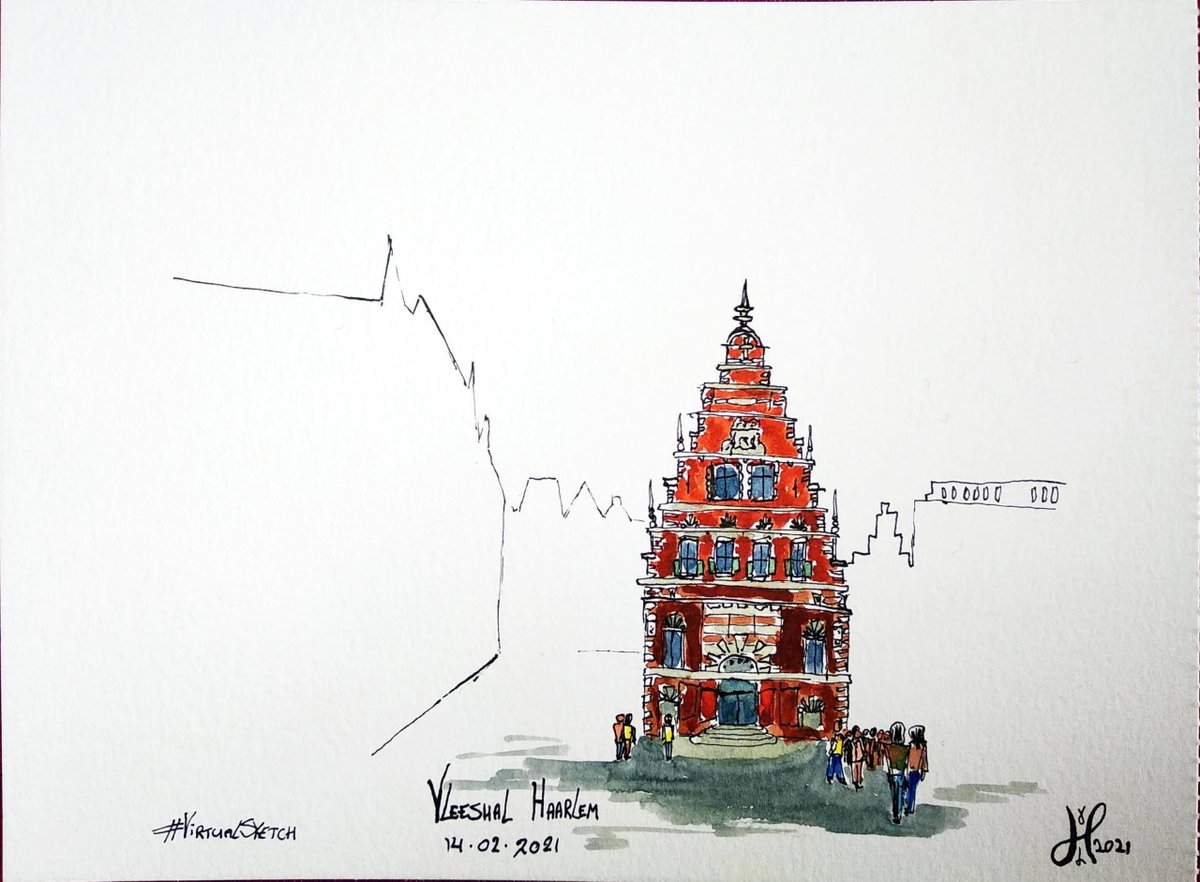 Hans_van_Leuven's tweet photo. VirtualSketch: Vleeshal, Haarlem. #art #drawing #Haarlem #ink #inkt #paint #painting #schets #schetsen #sketching #Tekenen #TravelSketch #USkVirtual #VirtualSketch #VirtualTravelSketch #Vleeshal #watercolor #waterverf
https://t.co/0l8lzB0i5g https://t.co/KSVBAVcsub