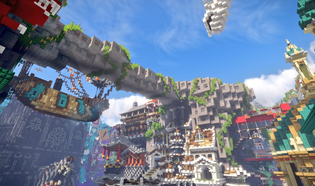 まっきぃ コロニー建築 新たな敷地を求めて自ら集合体を形成し群れのように拡大していく生物のような廃墟建築を作りました Minecraft違法建築イベ Minecraft建築コミュ T Co L4gpnkiouv Twitter