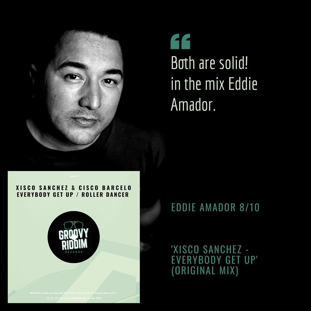 💪🏻One of the supporters of one of next track 'Everybody Get Up' by <a href="/XiscoSanchezDj/">Xisco Sanchez</a> is <a href="/therealamador/">Eddie Amador</a>!

🔜This track is available for pre-ordering on <a href="/traxsource/">Traxsource</a> and will go out accompanied by another track in collab. w/ #CiscoBarcelo.

📦Reserve it here: traxsource.com/title/1509009/…