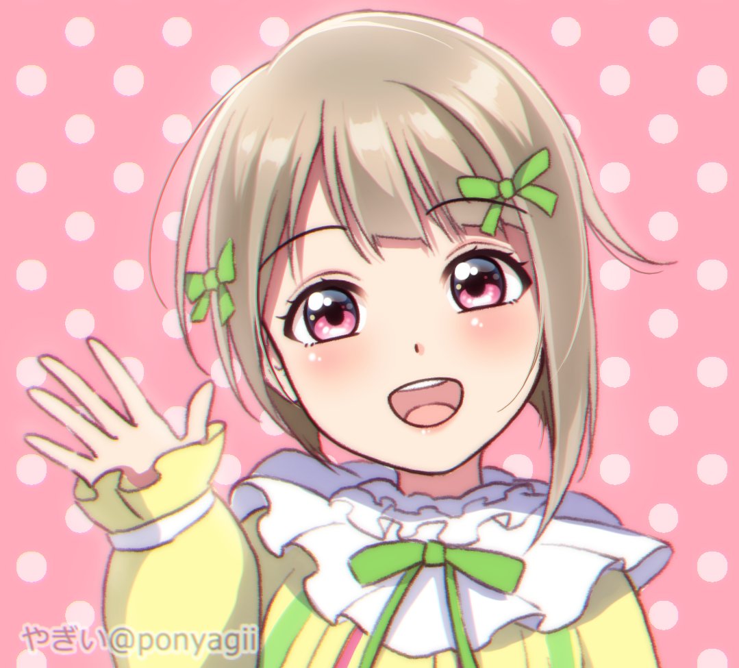 中須かすみ 「ほら笑って?
#ラブライブ版深夜の真剣お絵描き60分一本勝負
#ラブライブ版深夜」|やぎいのイラスト