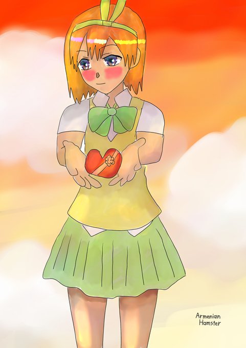 アルハムさんがTwitterに投稿した中野四葉(五等分の花嫁)のイラスト。