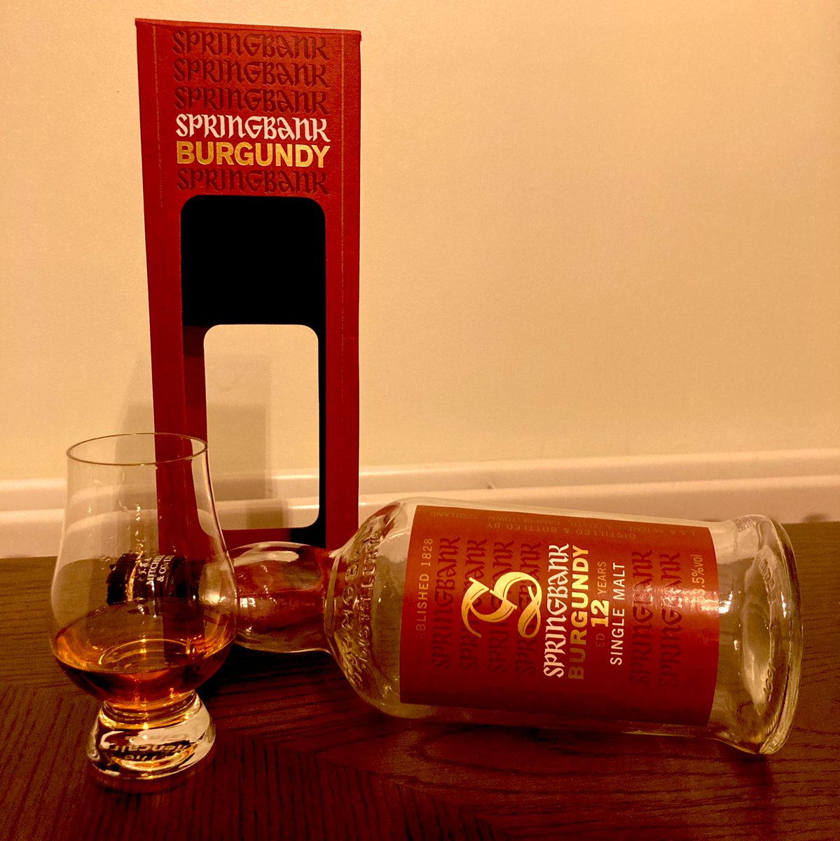 Sad to see our <a href="/Springbank1828/">Springbank Whisky</a> #burgundy cask finished - an absolute stonker of a whisky which we finally managed to track down in the back room of a shop on the #RoyalMile. Beautiful and unique, it will be missed! #scotchwhisky #scotch #instadram #campbeltown