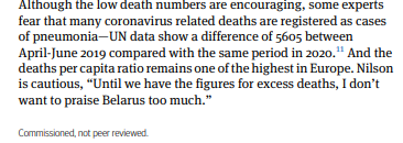 on the older adult already having some immunity from a childhood exposure ... in short this paper says absolutely nothing of relevance to covid19 ... yet it is on his list ... Let's get to Number 19 Belarus and the low mortality despite no lockdown - not peer reviewed