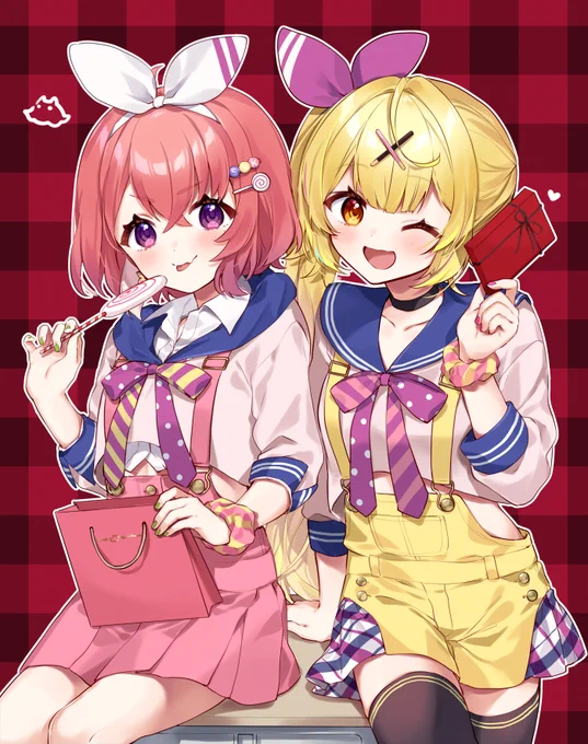イラスト描かせていただきました～!
ハッピーバレンタイン～!
 https://t.co/2dXqyO3JV4 