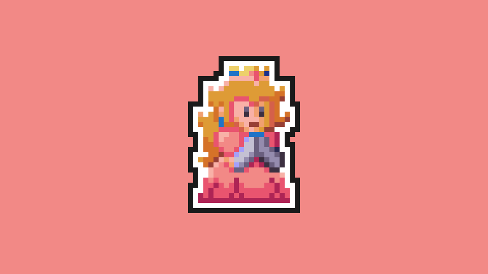 pixel_omle's tweet photo. peach.png #papermario #pixelmario #pixelart #gbc #demake #gameboy #nintendo #N64 #PrincessPeach https://t.co/XCSWhohCUQ