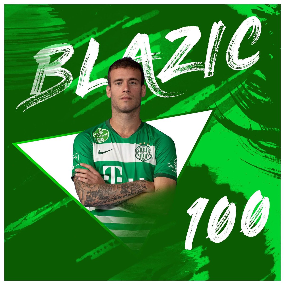 Ferencvarosi Tc On Twitter Miha Blazic Is Playing His 100th League Match Today With Fradi Fradi Ftc Ferencvaros
