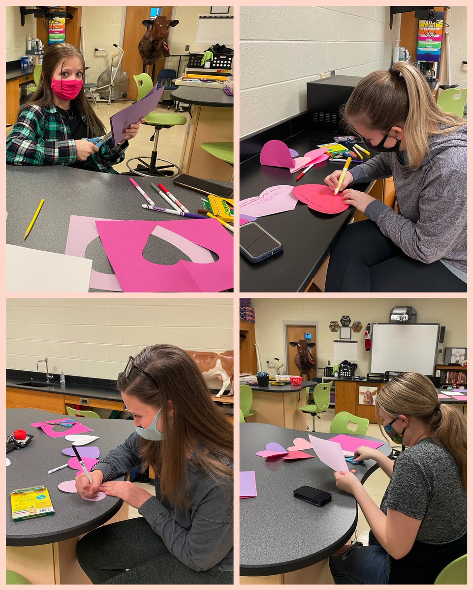 PorterRidgeFFA's tweet photo. Happy Valentine’s Day from the Porter Ridge FFA! 💓 We are sharing some love with the residents at Autumn Care Nursing Home this year. Each resident will receive a handmade valentine and a carnation to help brighten their day! 🌸💓 https://t.co/71WEhoVg0h