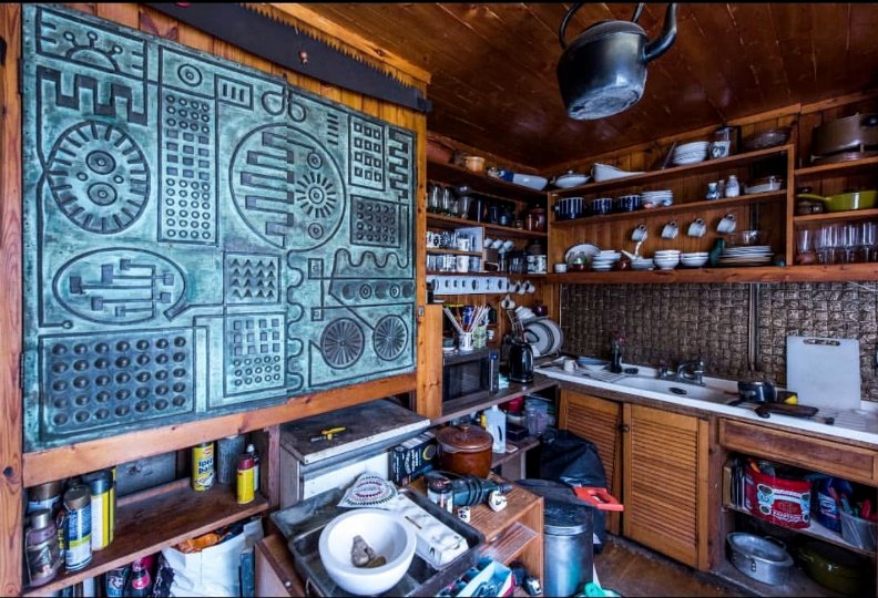 Ron Hitchins died in 2019 aged 98. He was a Chinese Lithuanian East Ender, who worked as a tailor, a coal miner, a flamenco dancer, & an abstract sculptor & ceramicist.His estate is selling off the contents of his house in Hackney - the photos of which are completely divine.