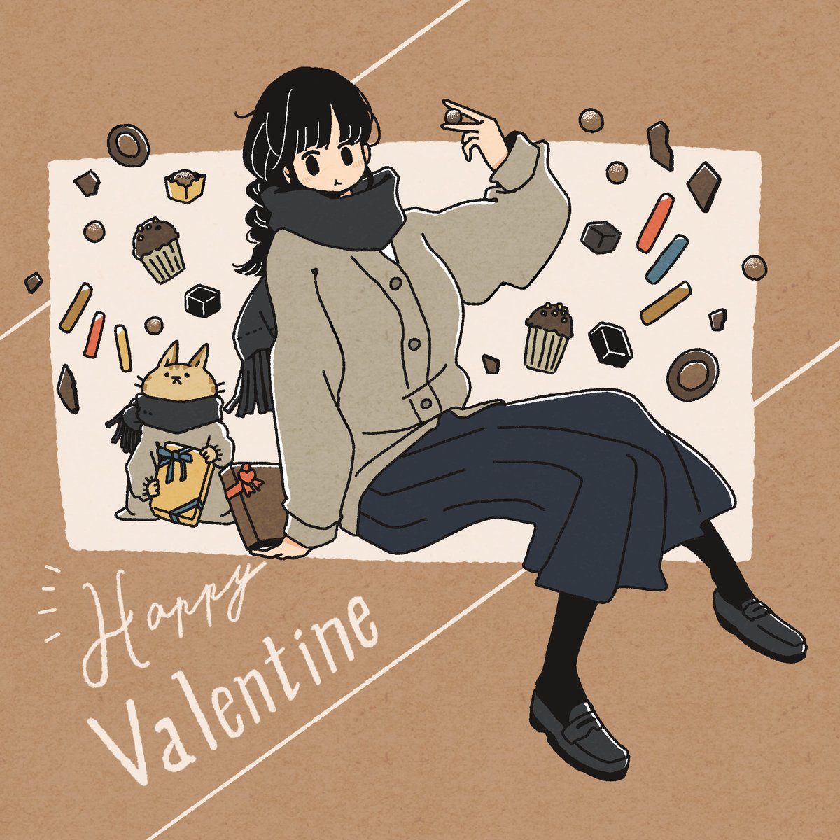 Moffmachi ハッピーバレンタイン Valentinesday バレンタインイラスト