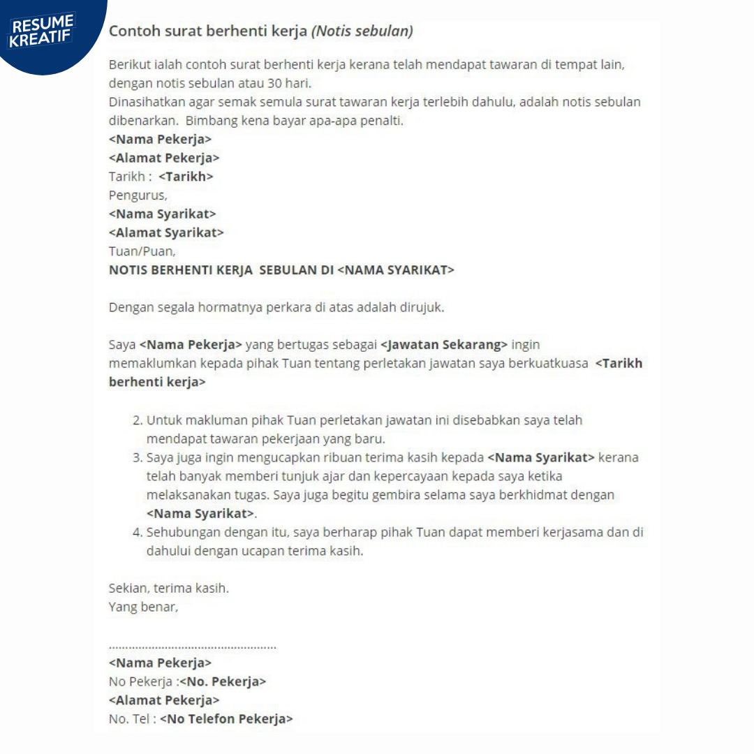 Contoh Surat Confirmation Kerja