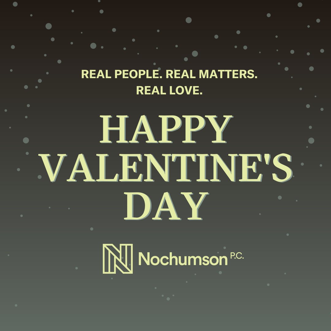 NochumsonPC's tweet photo. Real People. Real Matters. Real Love. From all of us at Nochumson P.C., we wish everyone a Happy Valentine's Day! May your hearts be filled with love and peace! ❤️ ☮️
#RealEstate #Philly #Lawyer #Legal #Attorney #Law ##Philadelphia #PhiladelphiaRealEstate #RealEstatePractice https://t.co/uqqjHU27SY
