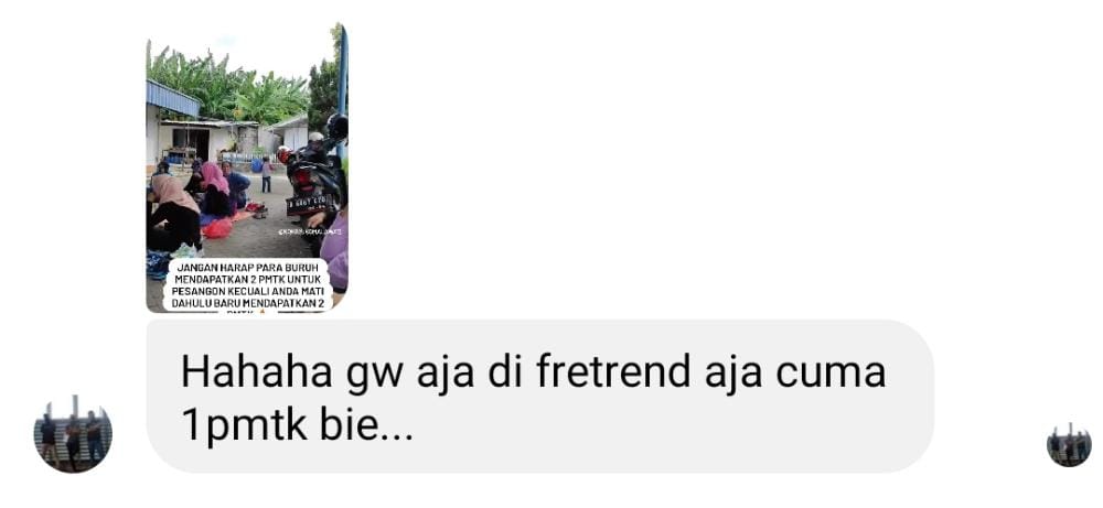 masabieee's tweet photo. Bersyukur? Iyah kita bersyukur, tapi bukan itu yang kita harapkan kewajiban perusahaan yang harus bayar full kepada buruh! Karena kita kerja sudah sesuai dan kewajiban perusahaan juga wajib membayar apa yang hak-hak buruh dapatkan! #saveburuh 🔥 https://t.co/HMKoDflq9N