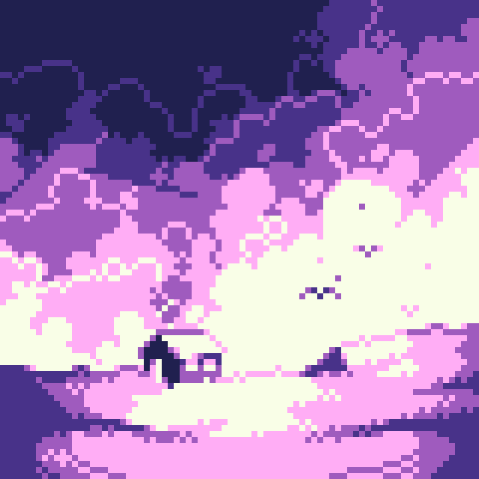 dethrood2's tweet photo. Purple Mountain. Final32 palette. 80x80
#pixelart #pixels #pixel #retro #gamedev #anime #final32 https://t.co/GwBWFKZmQO