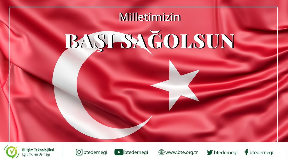 Milletimizin başı sağolsun. 
<a href="/burcuyilmaz_bte/">Burcu Yılmaz</a> <a href="/BTEAdiyaman/">BTE Adıyaman</a> <a href="/BteKaraman/">BteKaraman</a> <a href="/BteZonguldak/">BTEZonguldak</a> <a href="/BTEBalikesir/">BTE Balıkesir</a> <a href="/BteDenizli/">BTE Denizli</a> <a href="/BteYalova/">BteYalova</a> <a href="/BteIsparta/">BTEIsparta</a> <a href="/van_bte/">BTEVan</a> <a href="/BteCorum/">BteÇorum</a> <a href="/AksarayBte/">BTEAksaray</a> <a href="/Bte_Aydin/">BTE Aydın</a> <a href="/BteAfyon/">BTE Afyon</a> <a href="/bteankara/">BTEAnkara</a> <a href="/bteistanbul/">BTE Derneği İstanbul</a> <a href="/btekutahya/">btekutahya</a> @BteAntalya
