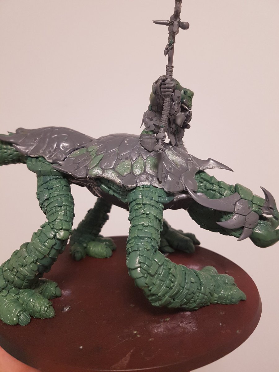 JDavenpott's tweet photo. It's finally finished! It's taken ages but the sculpting is all done on the Mawkrusha. Thanks to all the comments along the way! #warmongers #WarhammerCommunity #aos #warclans https://t.co/DYgT7TSarD