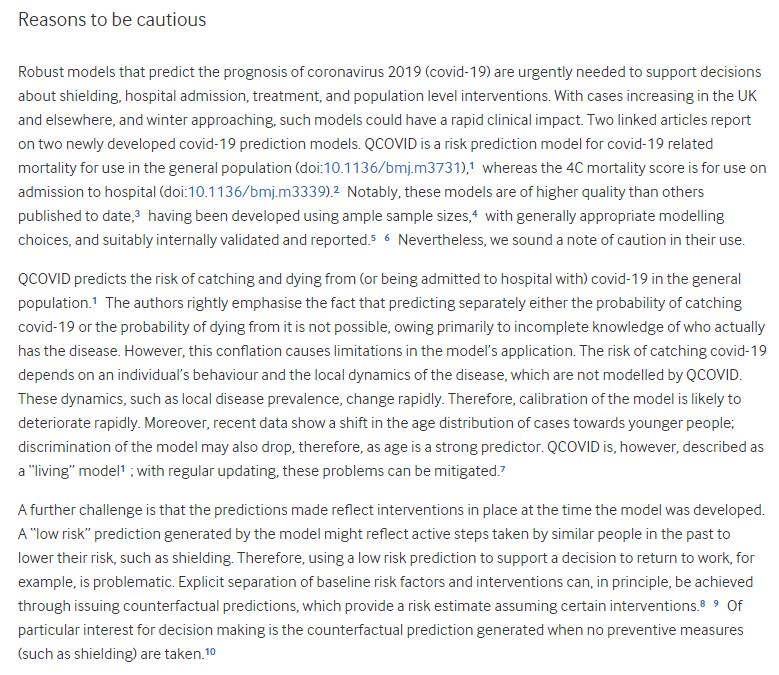 Then have a look at the 'Reasons to be Cautious' section of the BMJ's report - the one the Govt &  @asthmauk are using to say people with asthma are no more likely to die of covid.