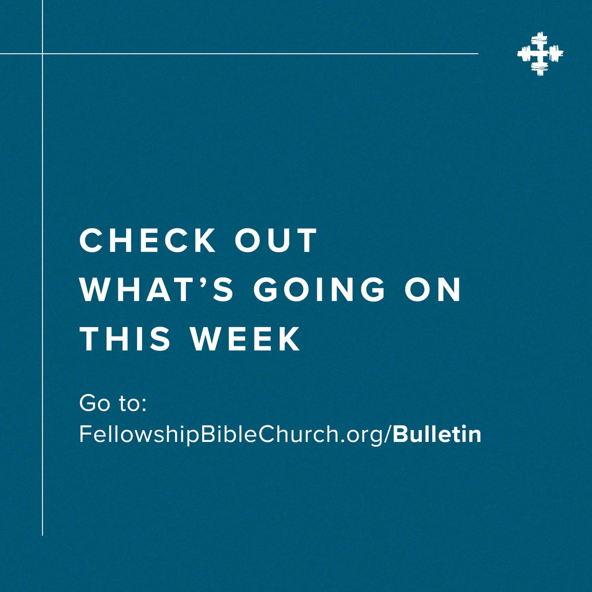 See what's happening this week at Fellowship on our bulletin page. It's a great way to stay informed! ow.ly/J2Bj50Dze3g