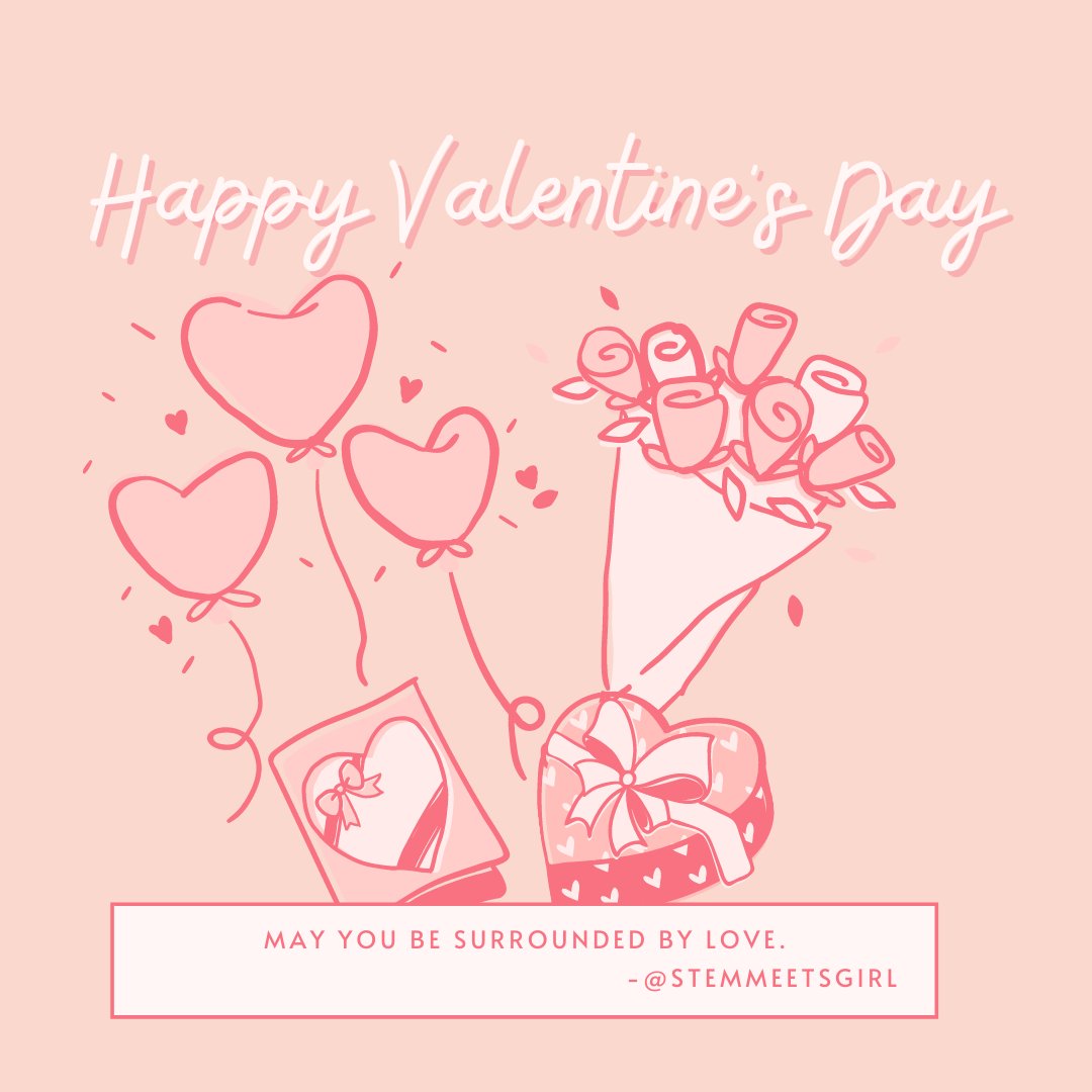 I hope you have a great day surrounded by those you love and who you are loved by!  And may you be near in heart to those who are miles away!   

#Valentine'sDay #boyfriend #girlfriend #husband #wife #chocolate #Cupid #love #family #friends #STEMmeetsGirl https://t.co/c3PwJW3Wda