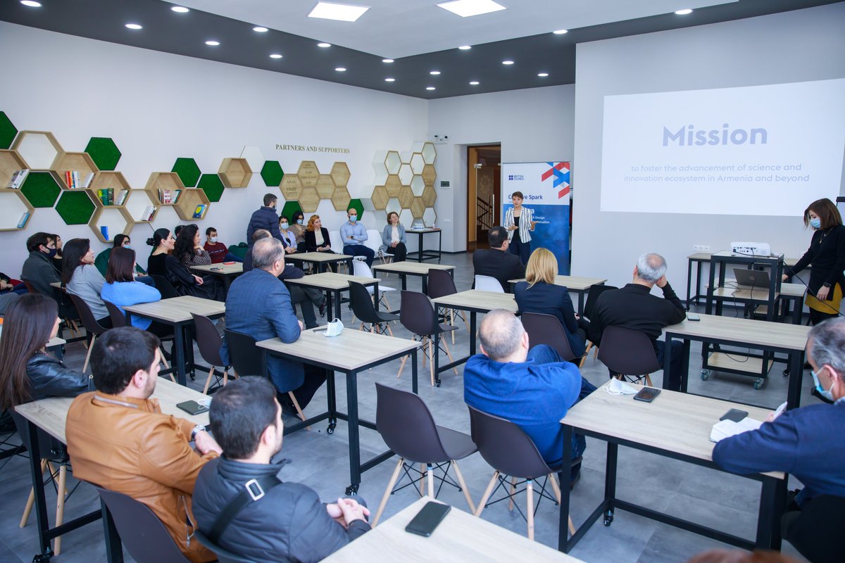 Foundation_FAST's tweet image. We'd an opening ceremony of #SciNova program that is part of the Creative Spark: Higher Education Enterprise Programme funded by @BritishCouncil. The pilot course at ANAU will introduce Masters &amp;amp; PhD students in Armenia to the basics of #researchdesign &amp;amp; science commercialization