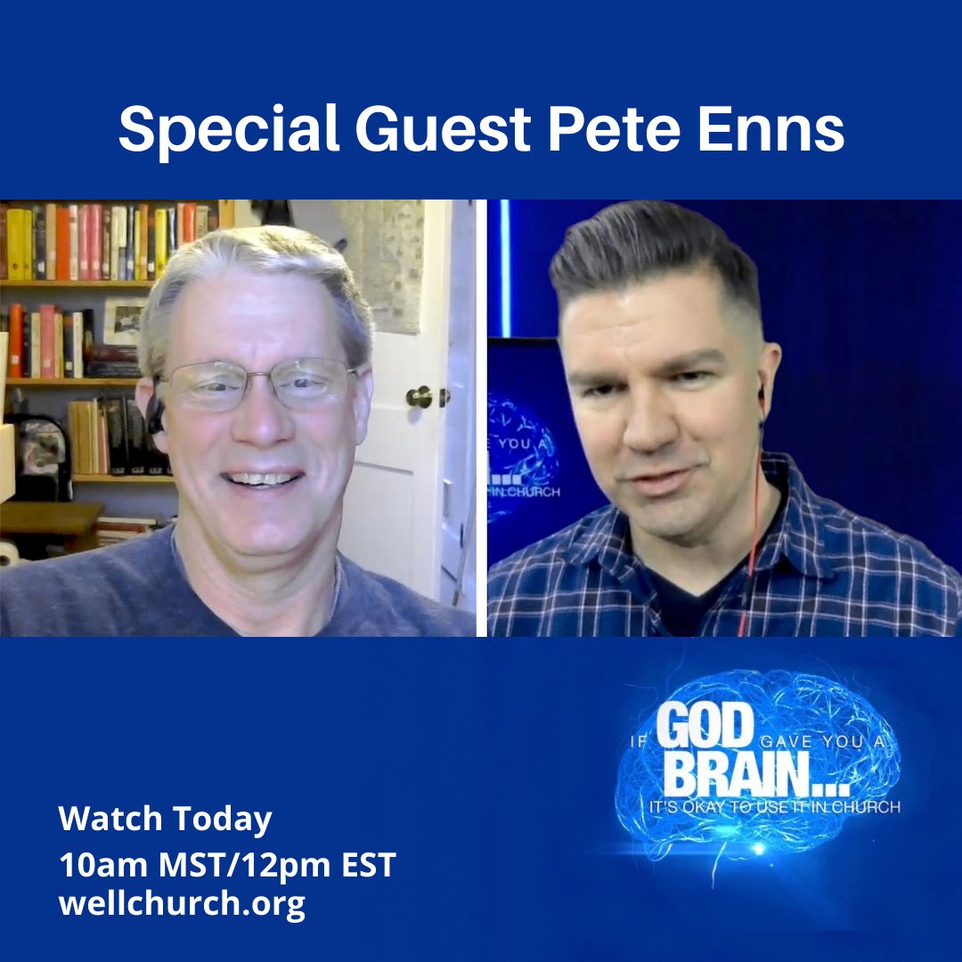 ryangear77's tweet photo. Do Christians have to be anti-science? Does Christianity in America have to be fused with right-wing politics? 

Professor and author @PeteEnns will help you answer those questions today.

Join us at 10am MST/12pm EST anonymously at https://t.co/tZRsjj3XCM! https://t.co/LfbX9IWukF
