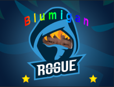 GreekGodGilbert's tweet photo. My friend Bounty just poked me and asked me to tweet  this @Rogue fanart he made of @Blumigan #gorogue #wewillbounceback https://t.co/ntMh7QuFEg