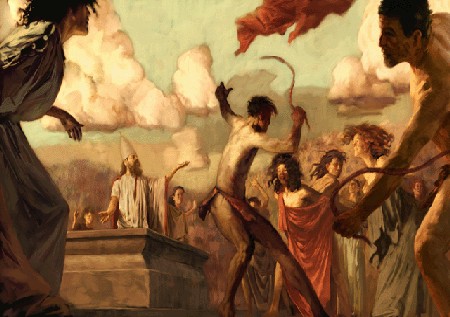 Celebrated in ancient Rome between 13 – 15 February, the festival is said to have involved lots of naked folk running through the streets spanking the backsides of young women with leather whips, supposedly to improve their fertility.