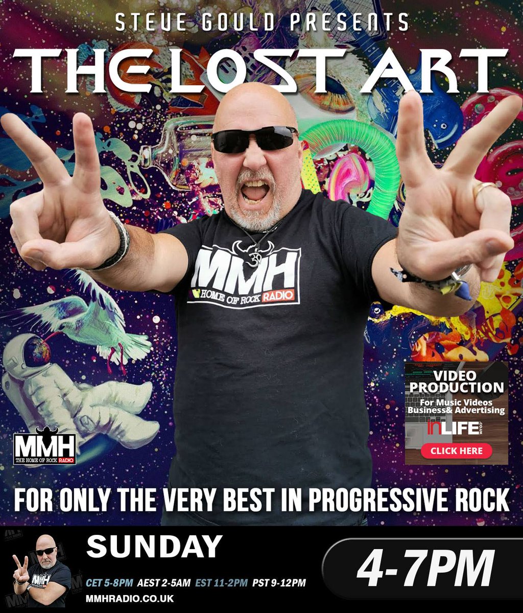 MMH_Radio's tweet photo. The Lost Art with @worldofproguk @ @inLIFEDesign - "Loved Up Special" with @yesofficial @stevehackett9 @MarillionOnline @ArcOfLifeRB @Spock'sB @ILLUMINAEMUSIC @StevenWilsonHQ @LonelyRobot_UK @theprogcollect #35tapes #simulacrum + interview with @RAINprogband https://t.co/bvbj0BHYrg