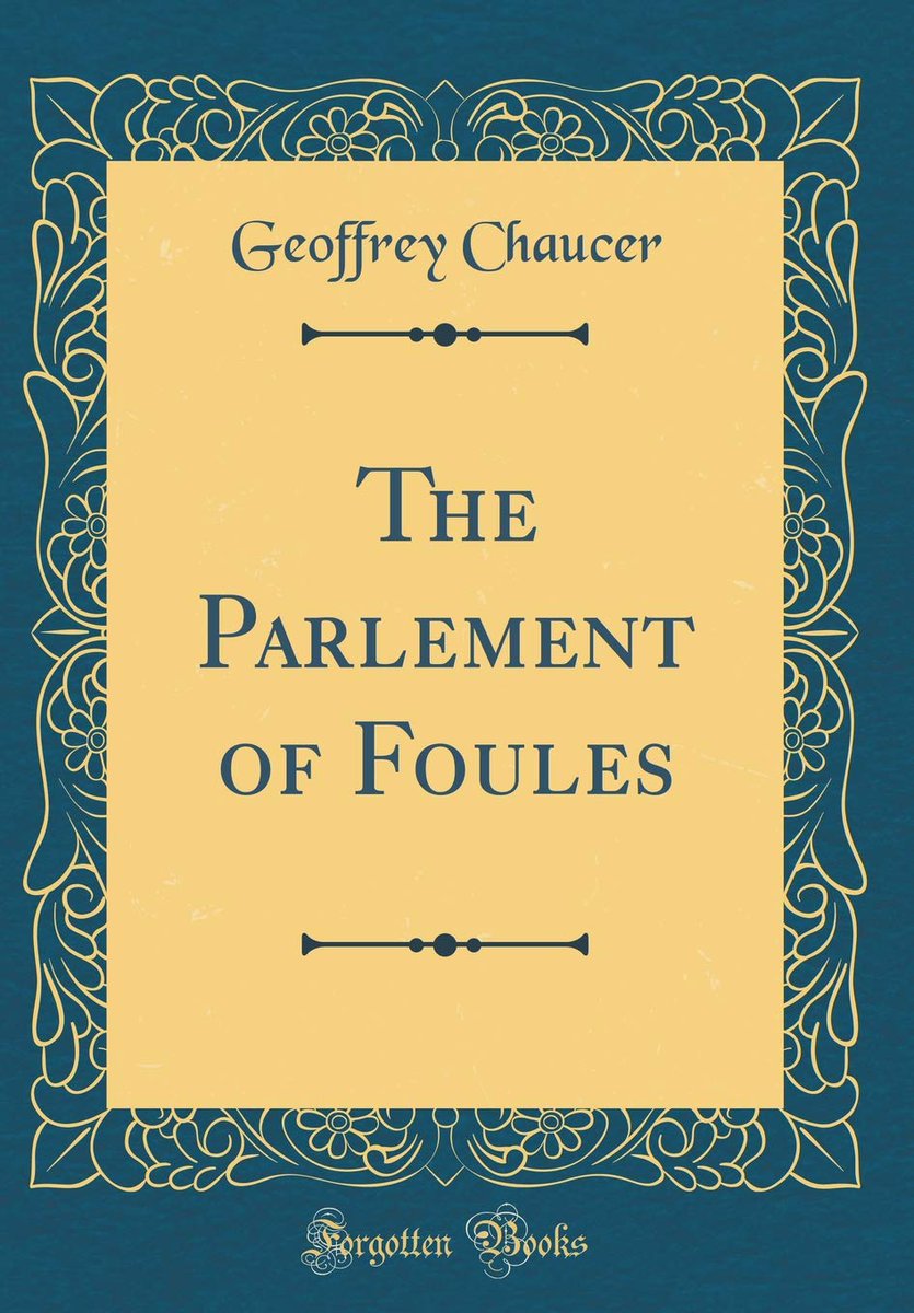 The first real association of St. Valentine’s Day with romantic love, or ‘love birds’, derives from Geoffrey Chaucer’s Parlement of Foules (or, ‘Parliament of Fowls’).