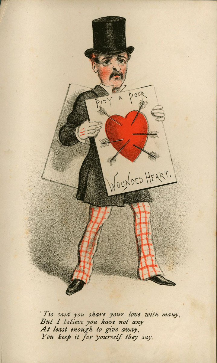 technologies for the mass circulation of pictorial imagery and the development of advanced postal systems.Before they were dubbed vinegar valentines, these sassy cards were known as mocking or comic valentines. Their tone ranged from a gentle jab to downright aggressiveness.