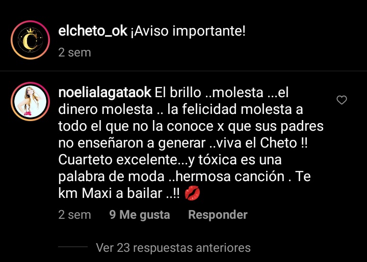 Analia050798's tweet photo. Ante ese comunicado dónde #ElCheto es cómplice de violencia de género porq protege al abusador aunq dice q repudia los hechos, está el comentario de @LagataNoelia.
Me da más asco su comentario q el "comunicado". https://t.co/1nYCXYoZe6