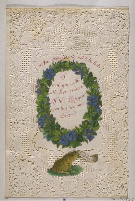 Papers made especially for Valentine greetings began to be marketed in the 1820s, and their use became fashionable in both Britain and the United States.