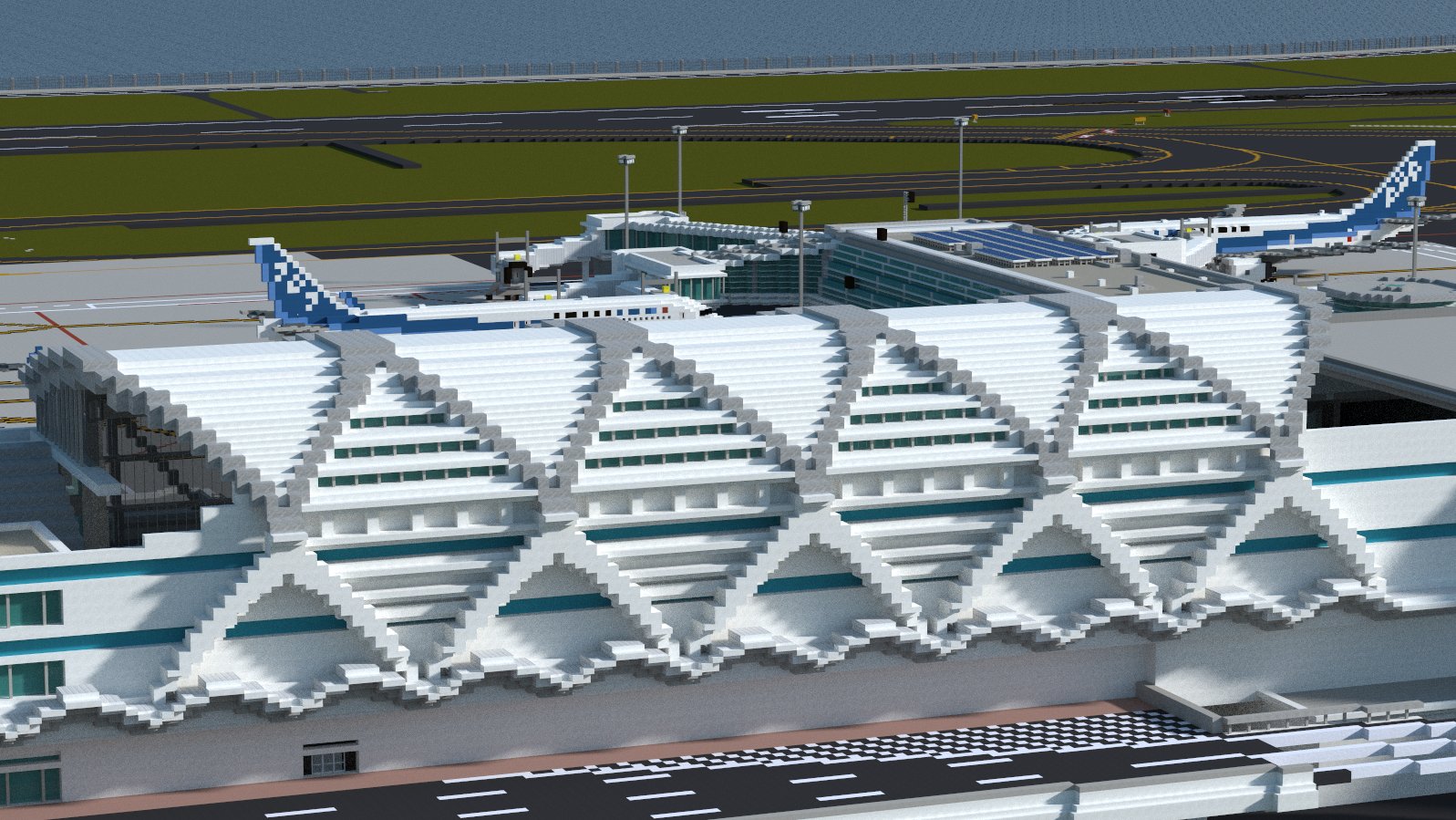 空港好きのマインクラフター 関空制作中 マイクラ羽田空港第2ターミナルビル南側外観作り 国際線エリアの特徴的な外観部分に取り掛かっています 実際の国際線エリアは新型コロナの影響で去年の4月から閉鎖が続いているのですが 早く航空 空港好きのマインクラフター 関空制作中 マイクラ羽田空港第2ターミナルビル南側外観作り 国際線エリアの特徴的な外観部分に取り掛かっています 実際の国際線エリアは新型コロナの影響で去年の4月から閉鎖が続いているのですが 早く航空